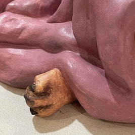 Detail of the contemporary sculpture  Invierno. Nature Shelter collection. Hand-made in Spain.