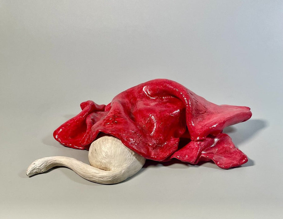 La Otra Caperucita es una obra de arte en cerámica que forma parte de la colección Naturaleza Refugio. La pieza propone una lectura alternativa y silenciosa del imaginario simbólico, invitando a la contemplación y a la búsqueda de lo esencial.