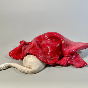 La Otra Caperucita es una obra de arte en cerámica que forma parte de la colección Naturaleza Refugio. La pieza propone una lectura alternativa y silenciosa del imaginario simbólico, invitando a la contemplación y a la búsqueda de lo esencial.