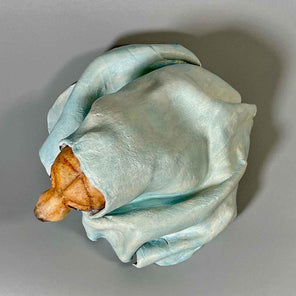 Top view of Polar Magician, a contemporary ceramic sculpture from the Nature Shelter Collection, showing the upper structure and volume of the piece.